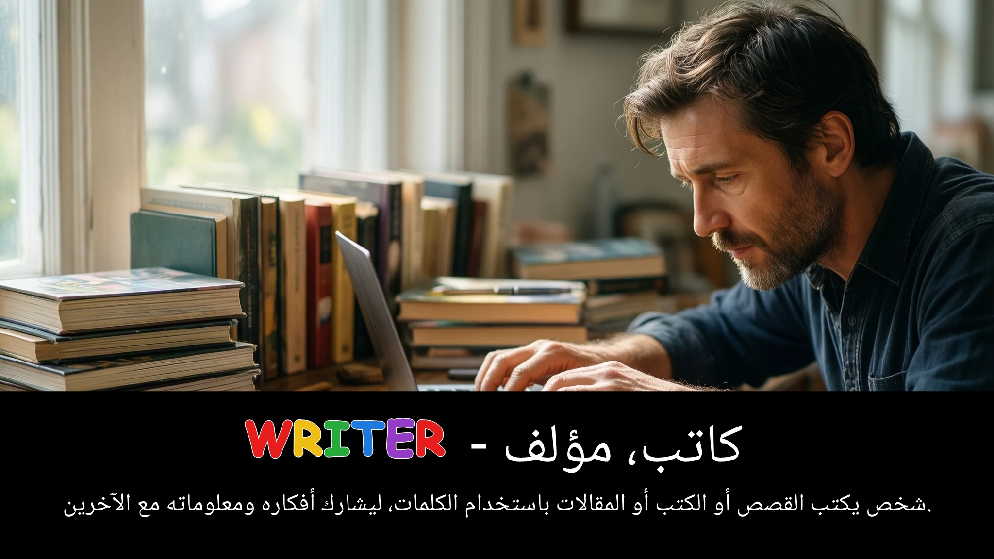 Arabic Illustration for writer